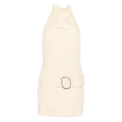 Sir Sabina Belted Halterneck Mini Dress In Multi