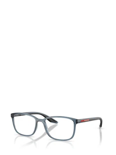 Prada Linea Rossa 55mm Pillow Optical Glasses In Gray