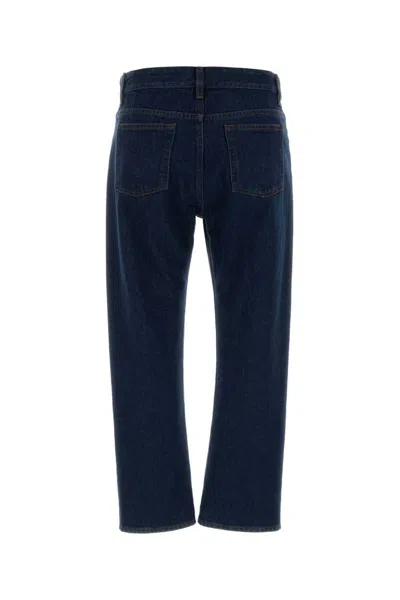 The Row Dark Blue Denim Riaco Jeans In Blue