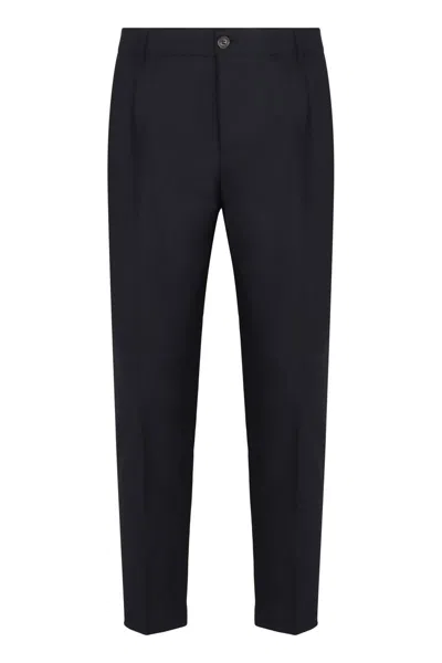 Department Five Department 5 Pants In Mixed Wool In Black