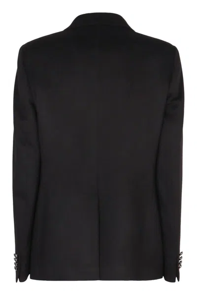 Tagliatore Double-breasted Jacket J-paris In Wool Blend In Black