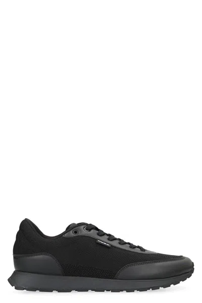 Hugo Boss Boss Low-top Sneakers In Fabric In Black