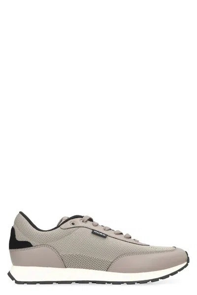 Hugo Boss Boss Low-top Sneakers In Fabric In Neutral