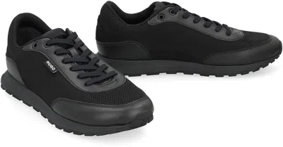 Hugo Boss Boss Low-top Sneakers In Fabric In Black