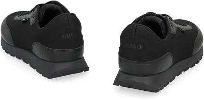 Hugo Boss Boss Low-top Sneakers In Fabric In Black