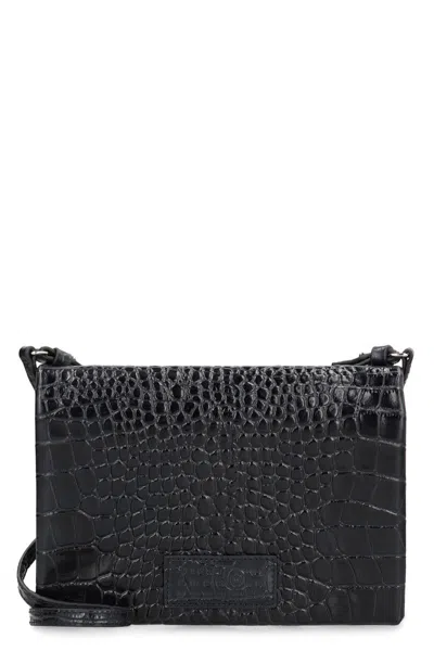 Mm6 Maison Margiela Shoulder Bag Made Of Leather In Black
