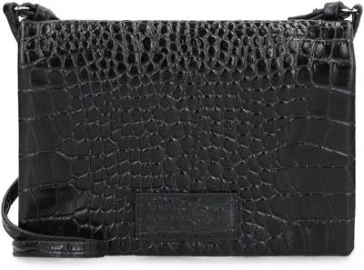 Mm6 Maison Margiela Shoulder Bag Made Of Leather In Black