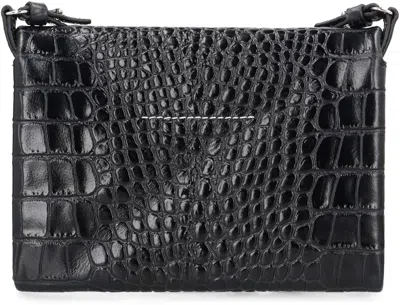Mm6 Maison Margiela Shoulder Bag Made Of Leather In Black