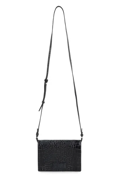 Mm6 Maison Margiela Shoulder Bag Made Of Leather In Black