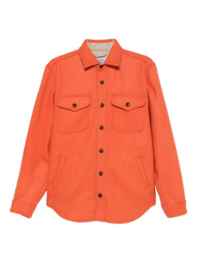 Chesapeake's Jackson Hole Pocket Shirt In Orange