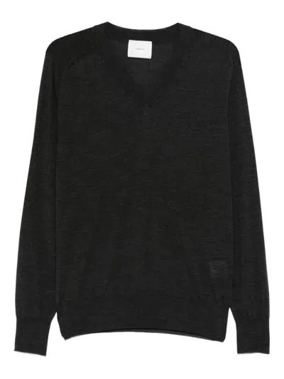Fumagalli Black Merino Wool Crewneck Sweater In Black