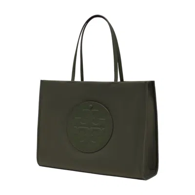 Tory Burch Ella Small Bio Tote Bag In Basil In Black
