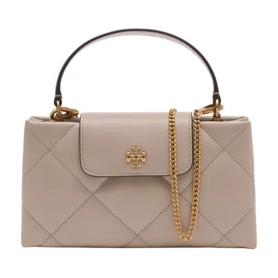 Tory Burch Kira Diamond Quilt East West Top Handle Purse In Neutral