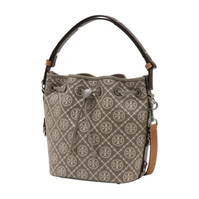 Tory Burch T-monogram Utility Shoulder Bag In Gray