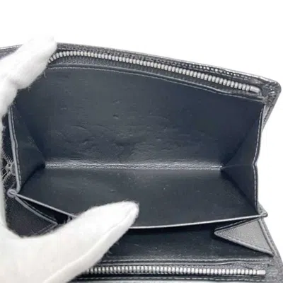 Pre-owned Cartier Black Coated Canvas Wallet (bi-fold) ()