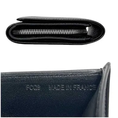 Pre-owned Cartier Black Coated Canvas Wallet (bi-fold) ()