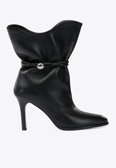 Isabel Marant Lolya 80 Ankle Boots In Black