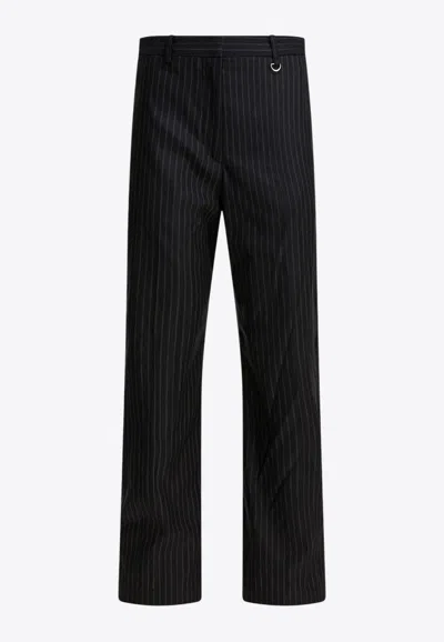 Isabel Marant Noanda Pinstriped Suit Trousers In Black