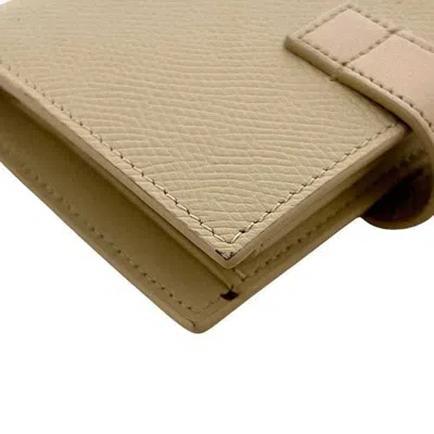 Pre-owned Celine Beige Cream Leather Wallet (bi-fold) ()