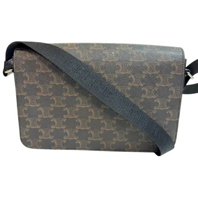 Pre-owned Celine Black Brown Pvc Shoulder Bag () In Multi