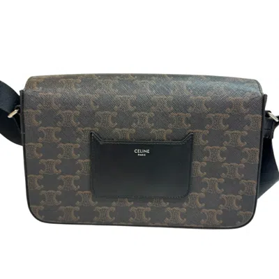 Pre-owned Celine Black Brown Pvc Shoulder Bag () In Multi
