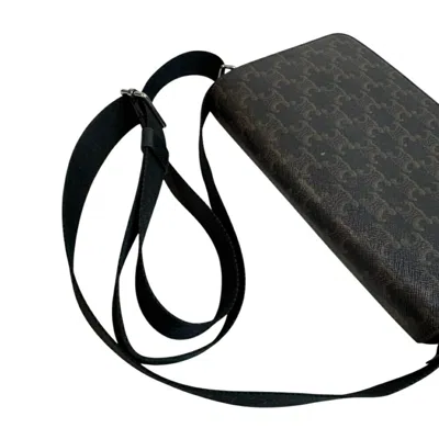 Pre-owned Celine Black Brown Pvc Shoulder Bag () In Multi