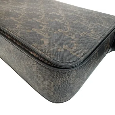 Pre-owned Celine Black Brown Pvc Shoulder Bag () In Multi