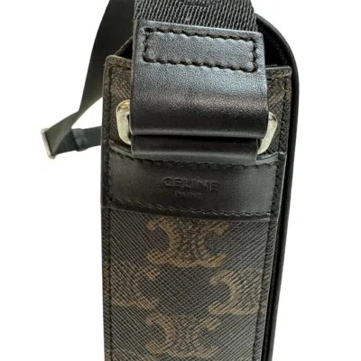 Pre-owned Celine Black Brown Pvc Shoulder Bag () In Multi