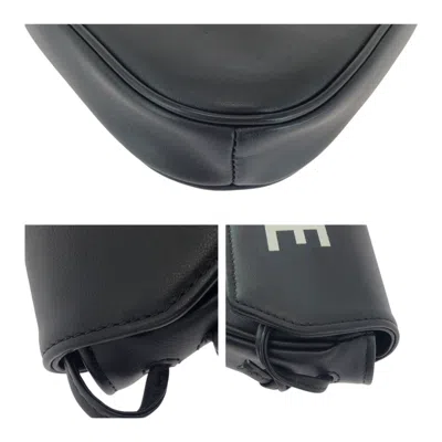 Pre-owned Celine Black White Leather Pochette Shoulder Bag () In Multi