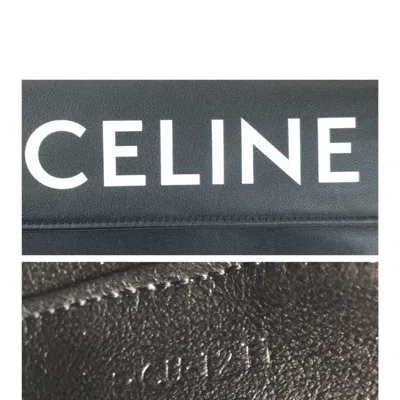 Pre-owned Celine Black White Leather Pochette Shoulder Bag () In Multi