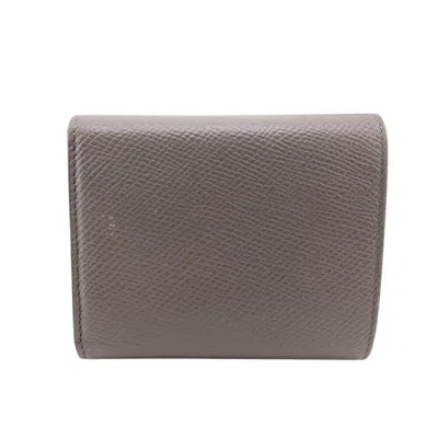 Pre-owned Celine Gray Leather Wallet (tri-fold) ()