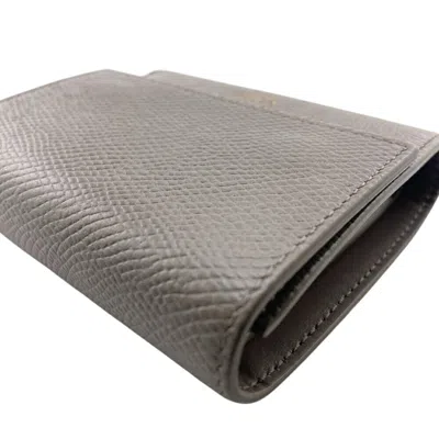 Pre-owned Celine Gray Leather Wallet (tri-fold) ()