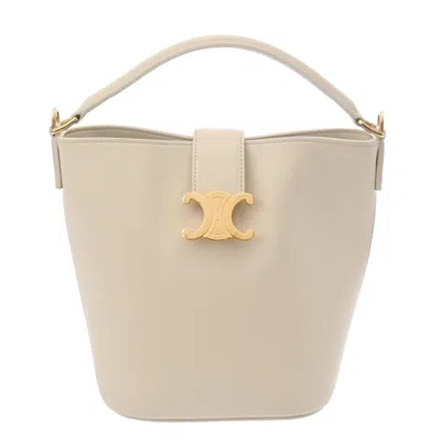 Pre-owned Celine Ivory Leather Shoulder Bag () In White