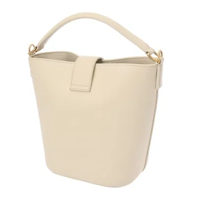 Pre-owned Celine Ivory Leather Shoulder Bag () In White