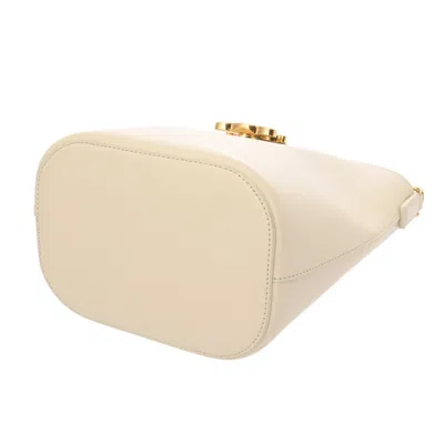 Pre-owned Celine Ivory Leather Shoulder Bag () In White