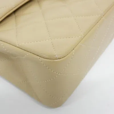 Pre-owned Chanel Beige Leather Shoulder Bag () In Sand