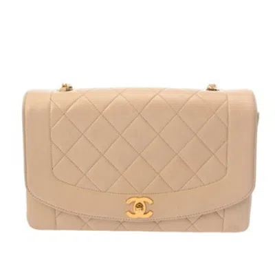 Pre-owned Chanel Beige Leather Shoulder Bag () In Sand