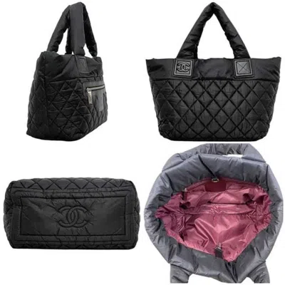 Pre-owned Chanel Black Nylon Tote Bag ()