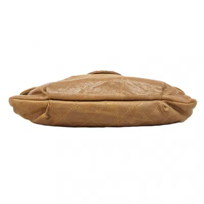 Pre-owned Chanel Brown Grained Calfskin Shoulder Bag ()