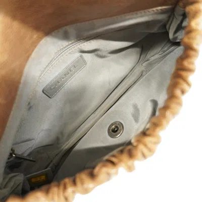 Pre-owned Chanel Brown Grained Calfskin Shoulder Bag ()