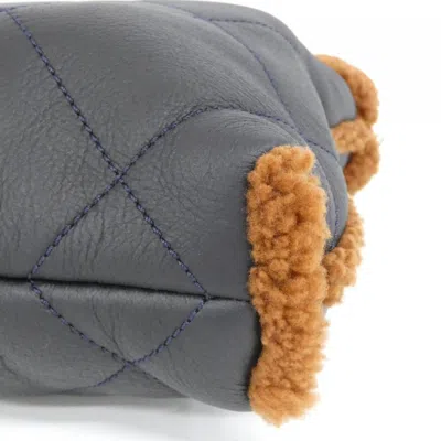 Pre-owned Chanel Brown Navy Shoulder Bag ()