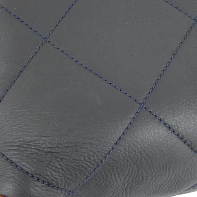 Pre-owned Chanel Brown Navy Shoulder Bag ()