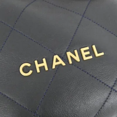 Pre-owned Chanel Brown Navy Shoulder Bag ()