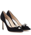 JIMMY CHOO Jasmine 85 pumps with crystal buttons