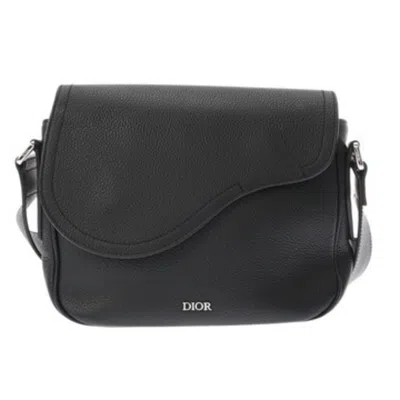 Pre-owned Dior Christian  Black Leather Shoulder Bag ()