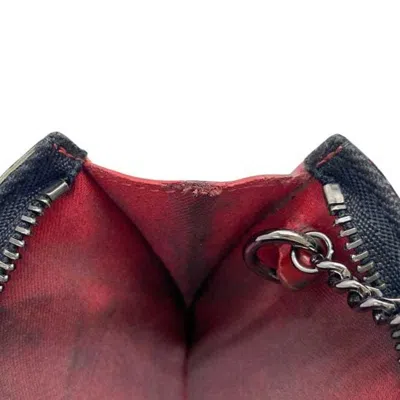 Pre-owned Christian Louboutin Black Leather Coin Purse/coin Case ()