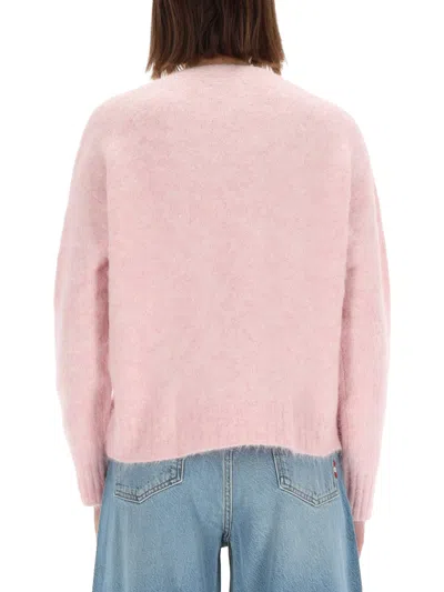 Amish Wool Blend Sweater In Pink