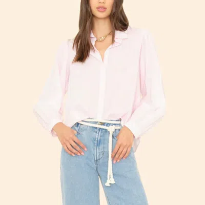 Xirena Belle Button-front Shirt In Pale Rose In Pink
