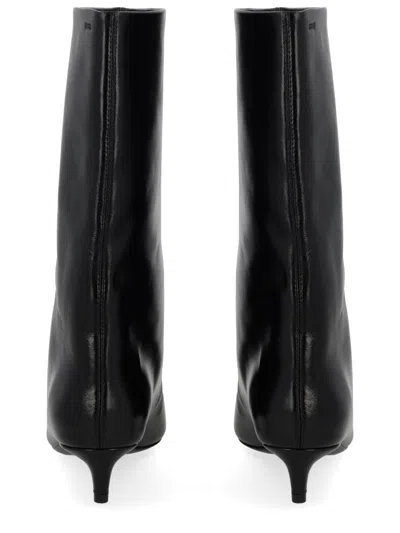 Hugo Boss 35mm Pointed-toe Leather Boots In Black