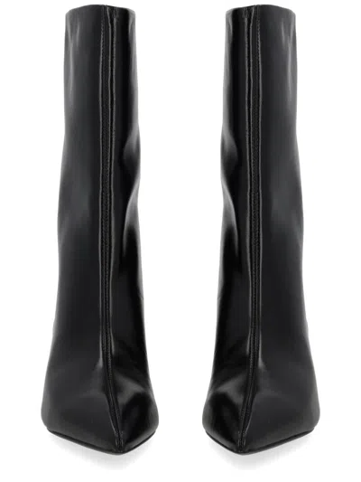 Hugo Boss 35mm Pointed-toe Leather Boots In Black